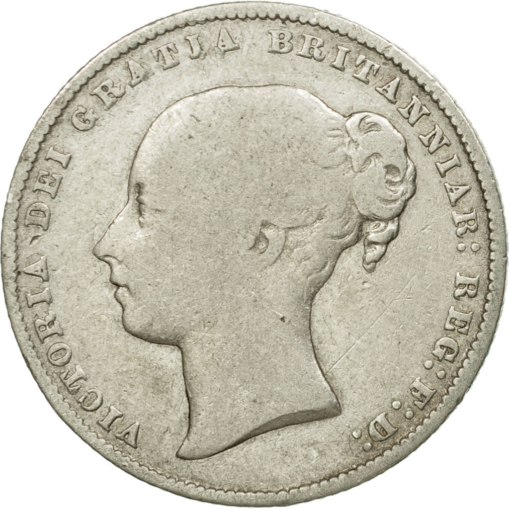 Coin, Great Britain, Victoria, Shilling, 1867, VF(20-25), Silver, KM:734.3