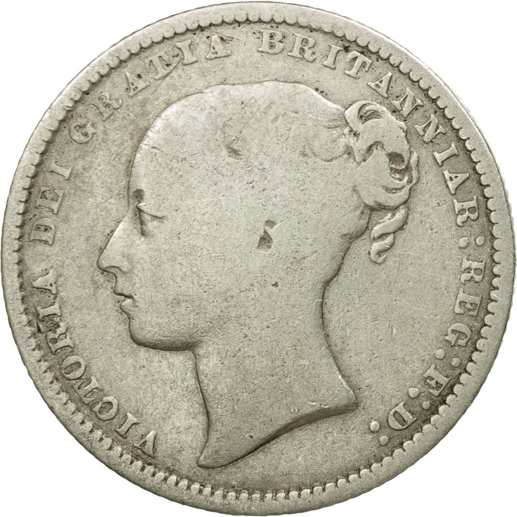 Coin, Great Britain, Victoria, Shilling, 1871, VF(20-25), Silver, KM:734.2