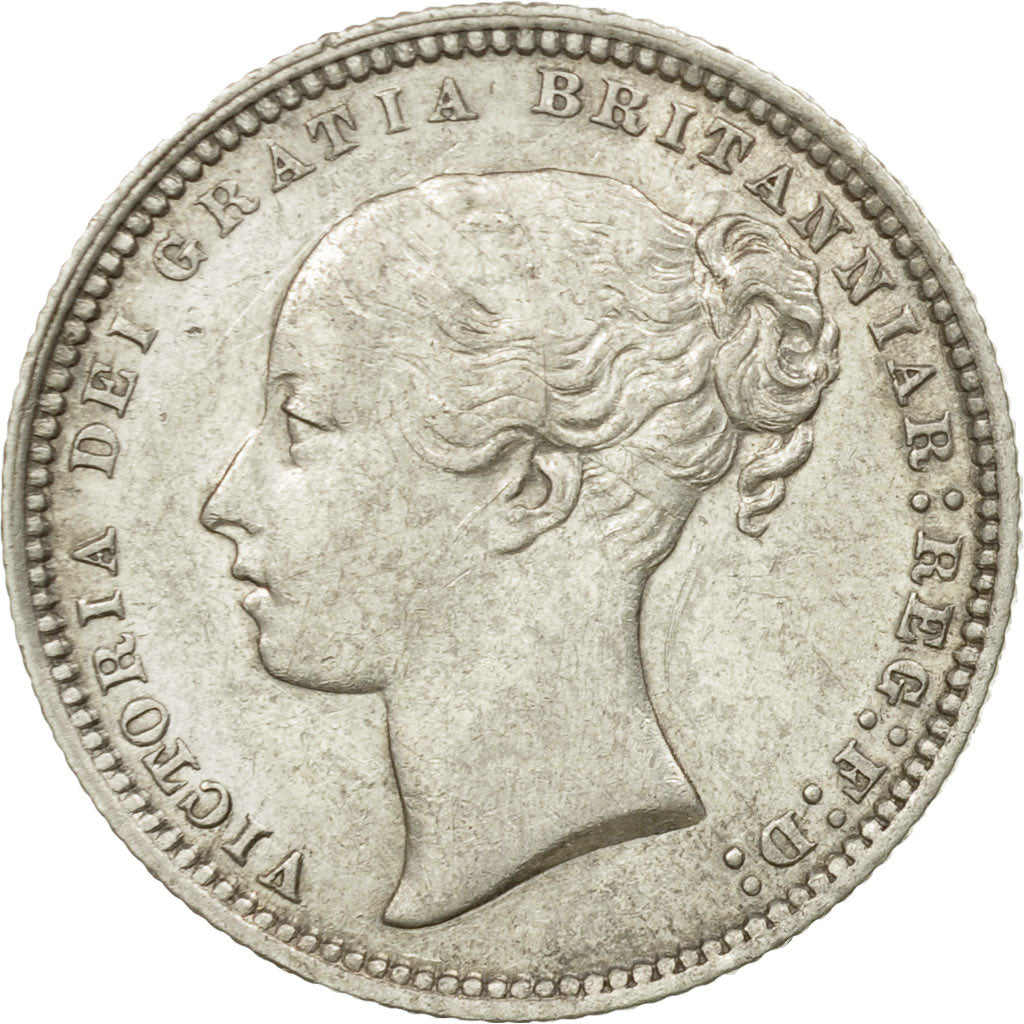 Coin, Great Britain, Victoria, Shilling, 1873, EF(40-45), Silver, KM:734.2