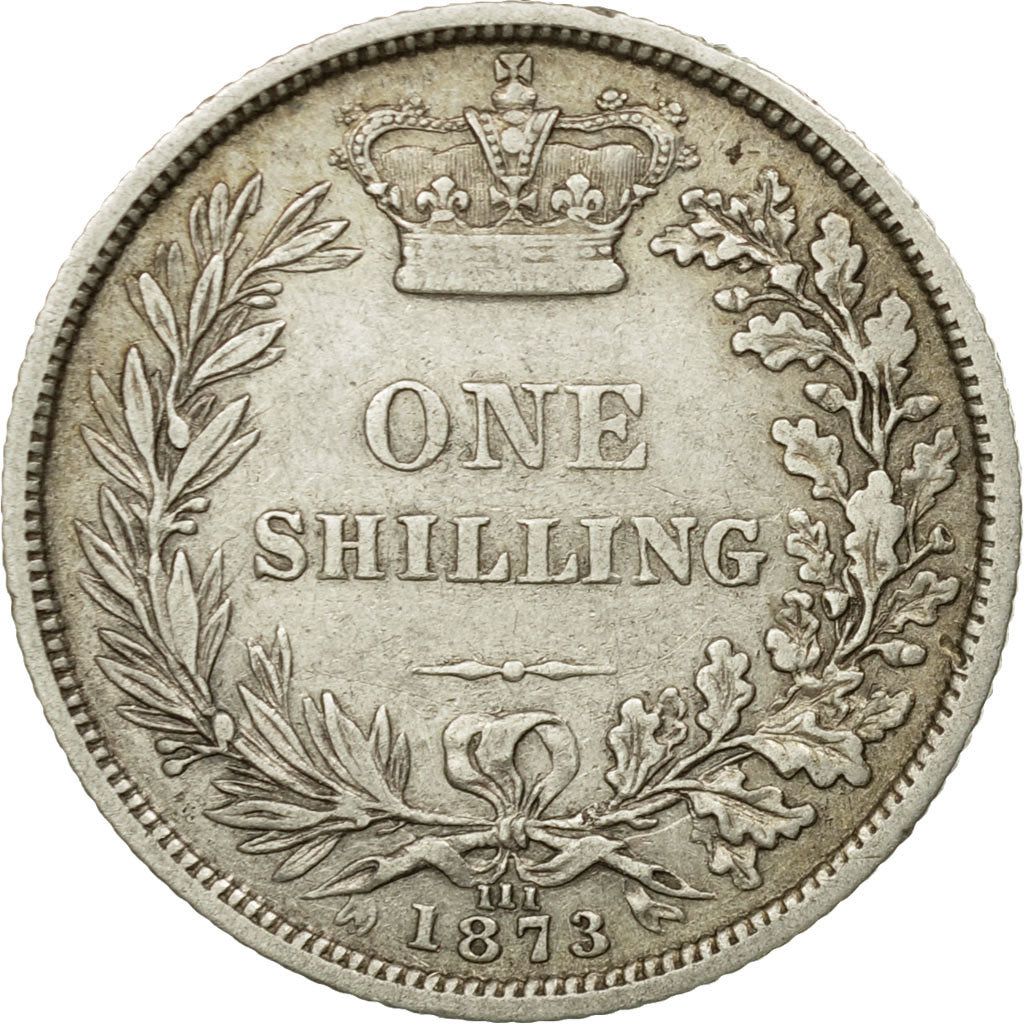 Coin, Great Britain, Victoria, Shilling, 1873, EF(40-45), Silver, KM:734.2