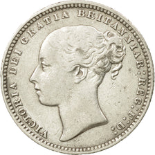Coin, Great Britain, Victoria, Shilling, 1877, EF(40-45), Silver, KM:734.2
