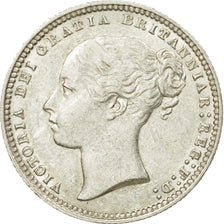 Coin, Great Britain, Victoria, Shilling, 1878, AU(50-53), Silver, KM:734.2
