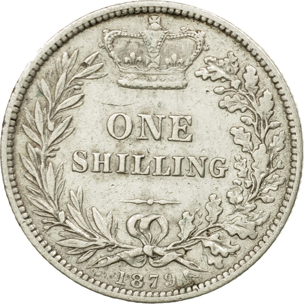 Coin, Great Britain, Victoria, Shilling, 1879, VF(30-35), Silver, KM:734.4