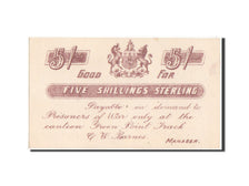 Biljet, Zuid Afrika, 5 Shillings, 1899-1902, NIEUW