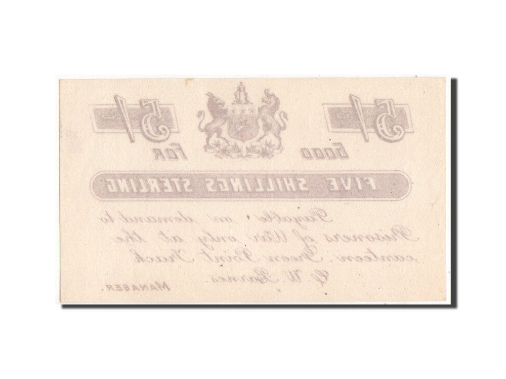 Banknote, South Africa, 5 Shillings, 1899-1902, UNC(65-70)