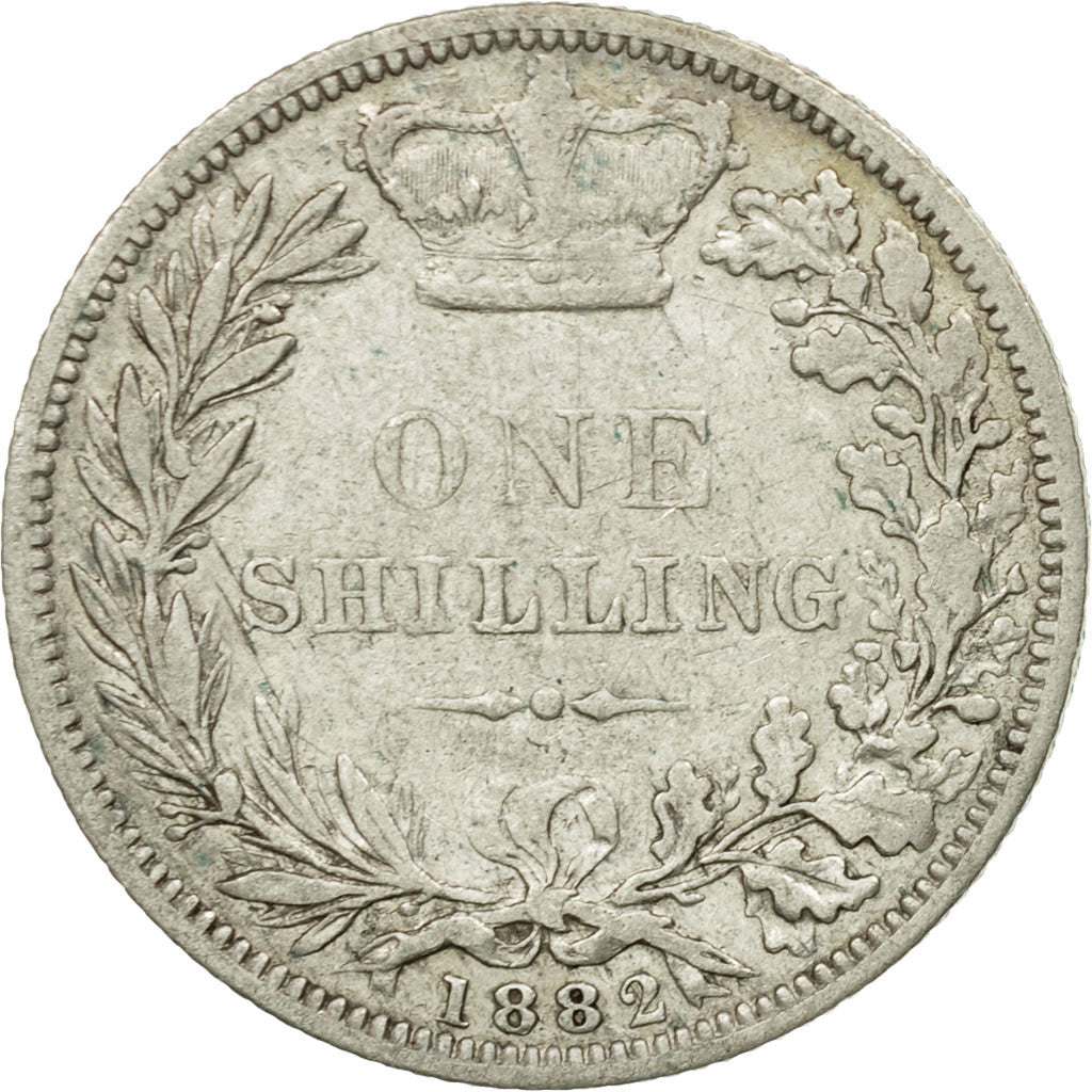 Monnaie, Grande-Bretagne, Victoria, Shilling, 1882, TB+, Argent, KM:734.4
