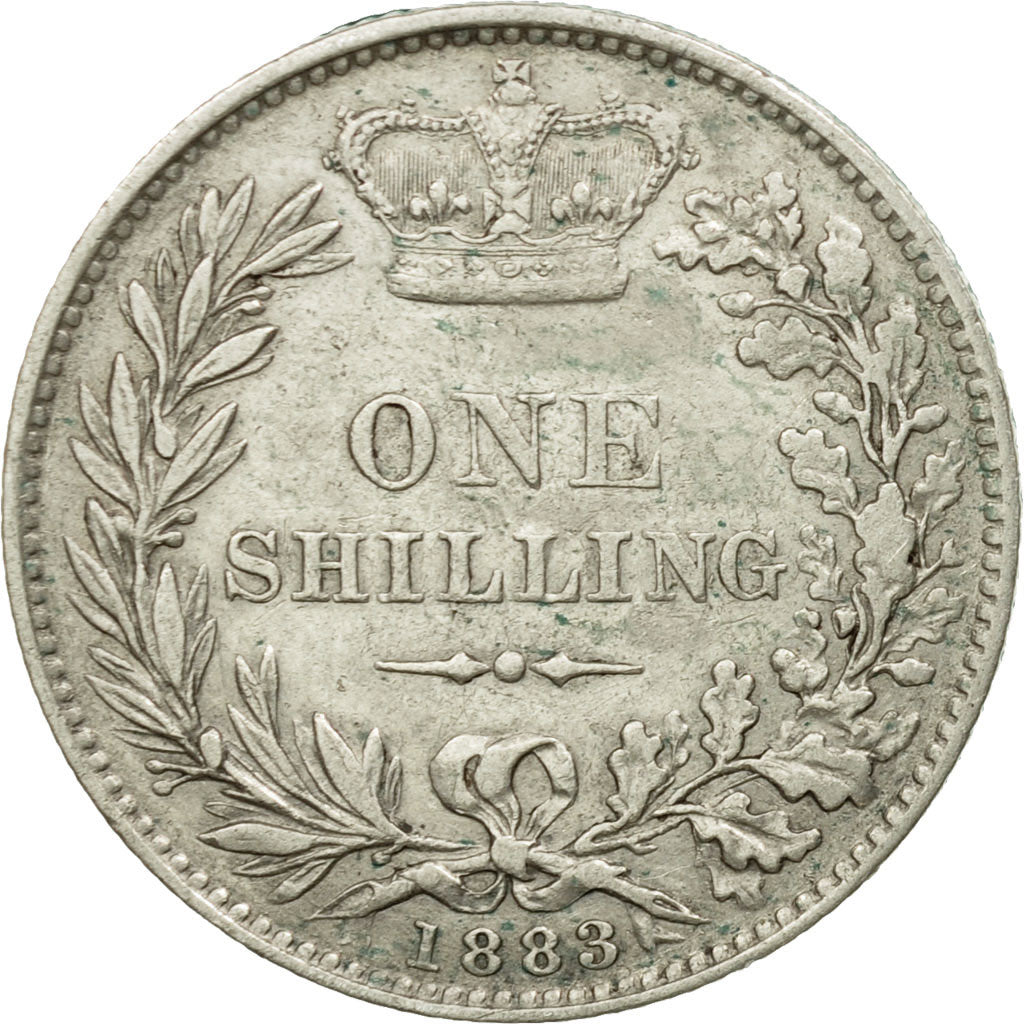 Coin, Great Britain, Victoria, Shilling, 1883, EF(40-45), Silver, KM:734.4