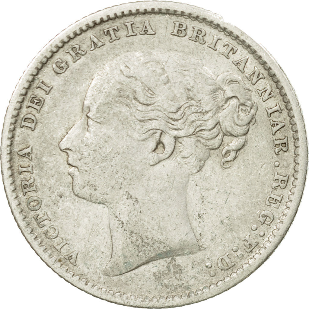 Coin, Great Britain, Victoria, Shilling, 1886, EF(40-45), Silver, KM:734.4
