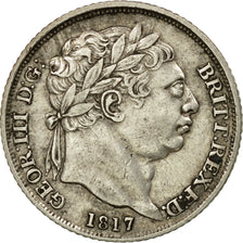 Coin, Great Britain, George III, 6 Pence, 1817, EF(40-45), Silver, KM:665