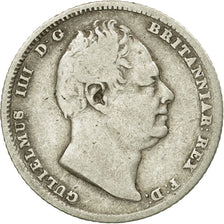 Coin, Great Britain, William IV, 6 Pence, 1831, F(12-15), Silver, KM:712