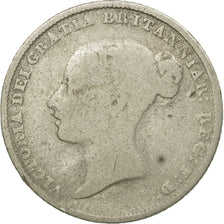 Monnaie, Grande-Bretagne, Victoria, 6 Pence, 1852, B+, Argent, KM:733.1