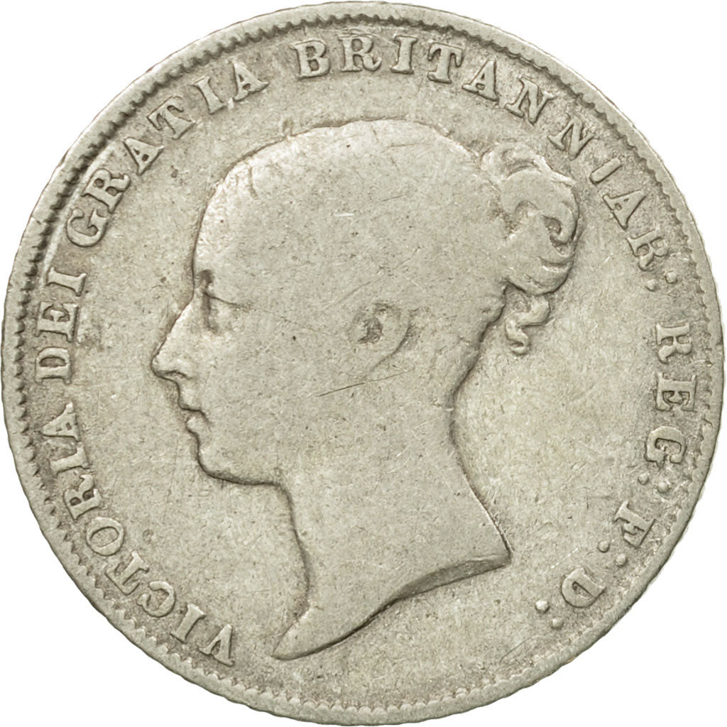 Coin, Great Britain, Victoria, 6 Pence, 1864, VF(20-25), Silver, KM:733.2
