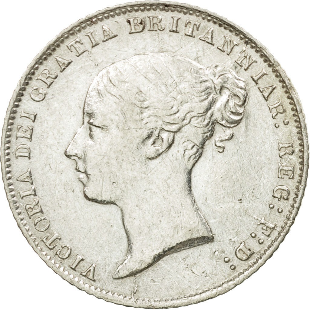 Coin, Great Britain, Victoria, 6 Pence, 1866, EF(40-45), Silver, KM:733.2