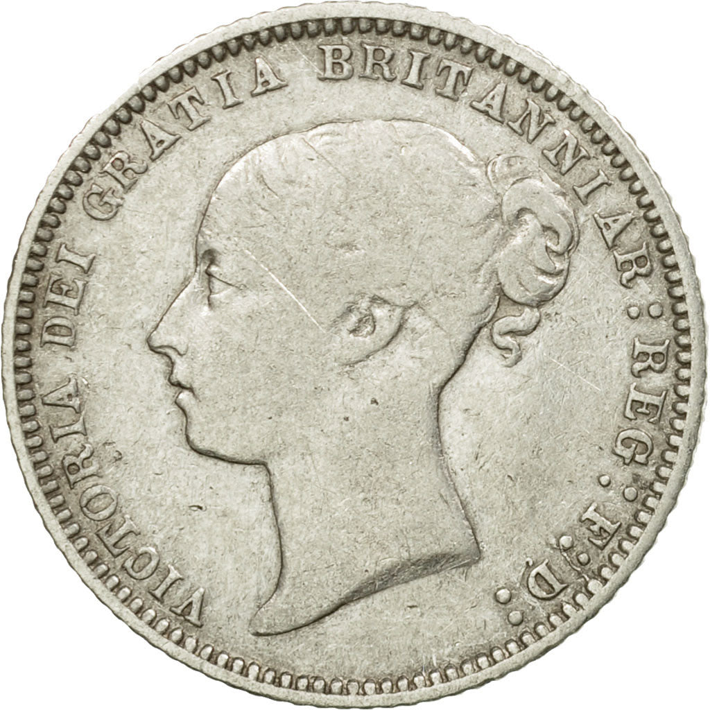 Coin, Great Britain, Victoria, 6 Pence, 1868, VF(30-35), Silver, KM:751.1