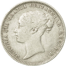 Coin, Great Britain, Victoria, 6 Pence, 1876, EF(40-45), Silver, KM:751.1