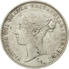 Coin, Great Britain, Victoria, 6 Pence, 1877, VF(20-25), Silver, KM:751.2