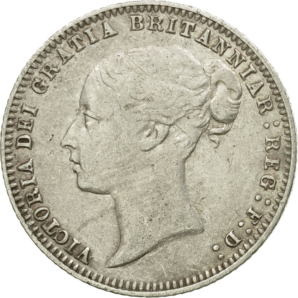 Coin, Great Britain, Victoria, 6 Pence, 1879, EF(40-45), Silver, KM:751.2