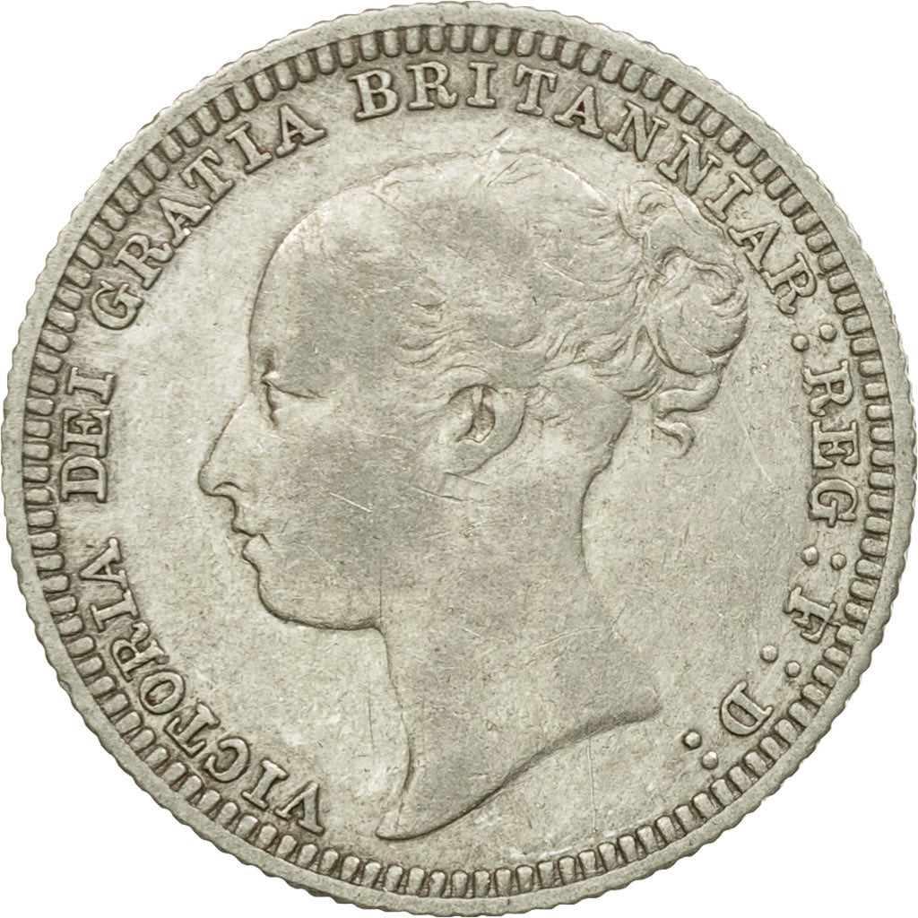 Coin, Great Britain, Victoria, 6 Pence, 1879, EF(40-45), Silver, KM:751.2