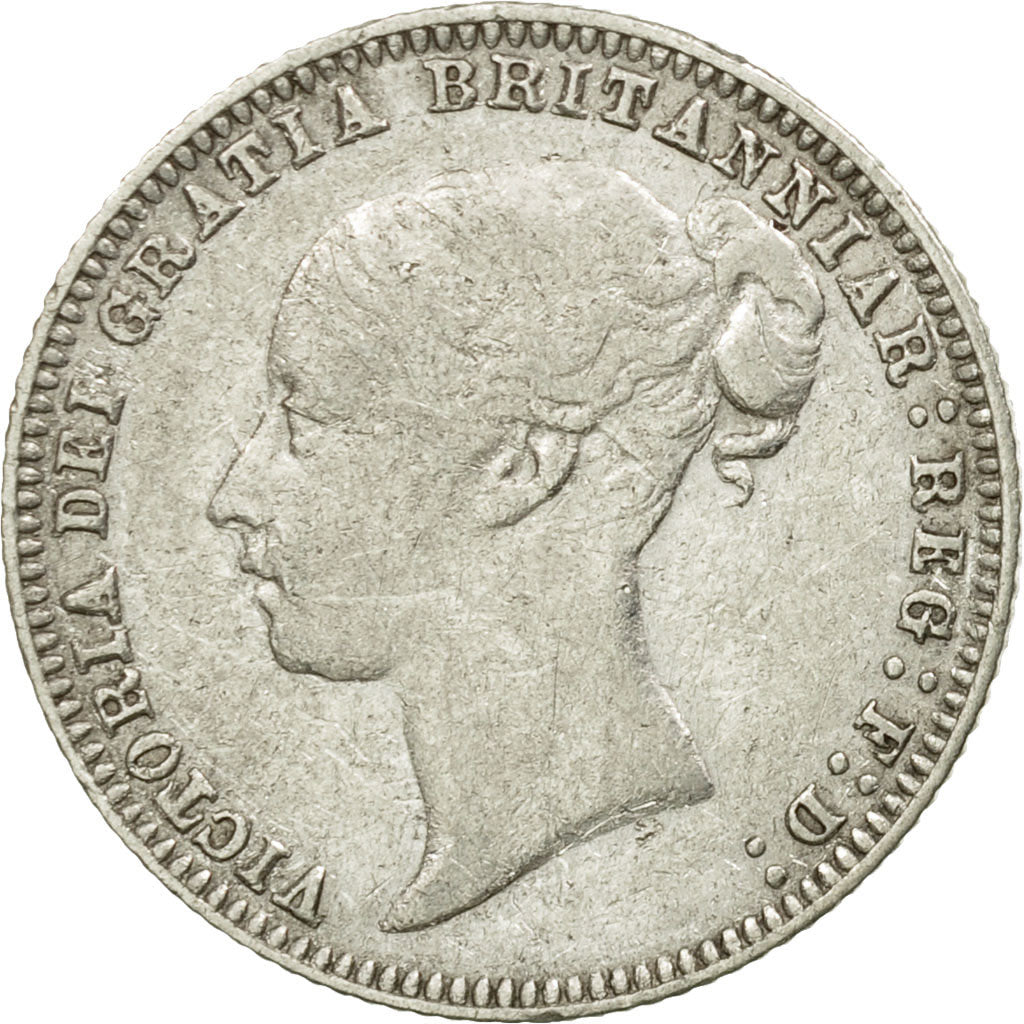 Coin, Great Britain, Victoria, 6 Pence, 1879, VF(30-35), Silver, KM:751.2