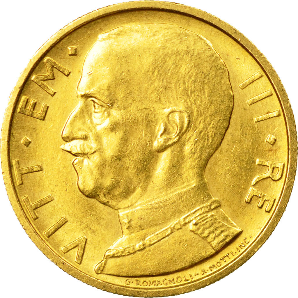 Coin, Italy, Vittorio Emanuele III, 50 Lire, 1932, Rome, MS(60-62), Gold, KM:71