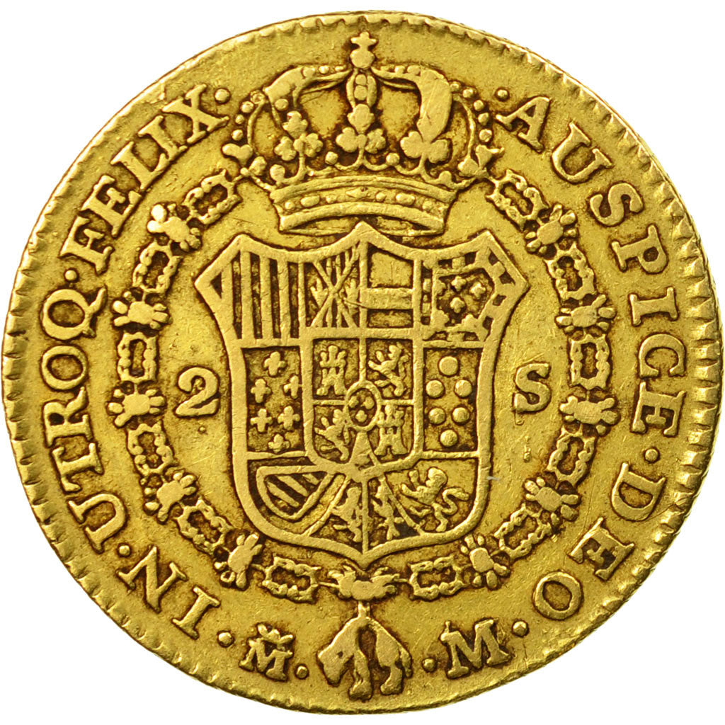 Monnaie, Espagne, Charles III, 2 Escudos, 1788, Madrid, TB+, Or, KM:417.1a
