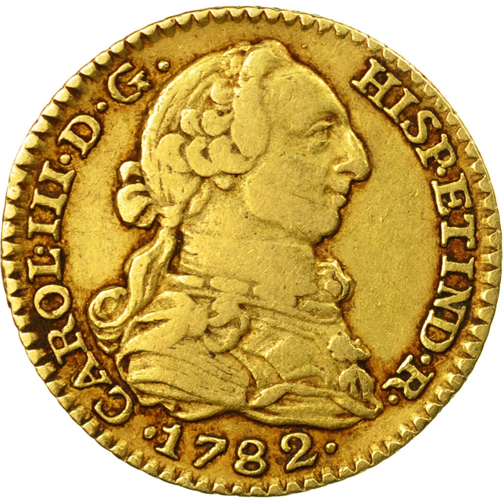 Coin, Spain, Charles III, Escudo, 1782, Madrid, VF(30-35), Gold, KM:416.1