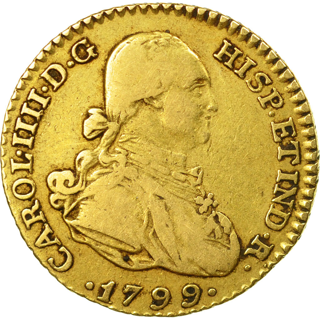 Monnaie, Espagne, Charles IV, Escudo, 1799, Madrid, TB+, Or, KM:434