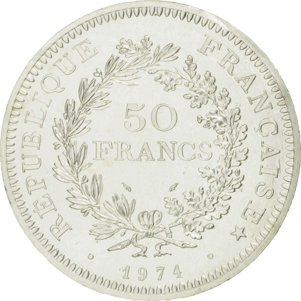 Coin, France, Hercule, 50 Francs, 1974, ESSAI, MS(65-70), Silver, KM:E117