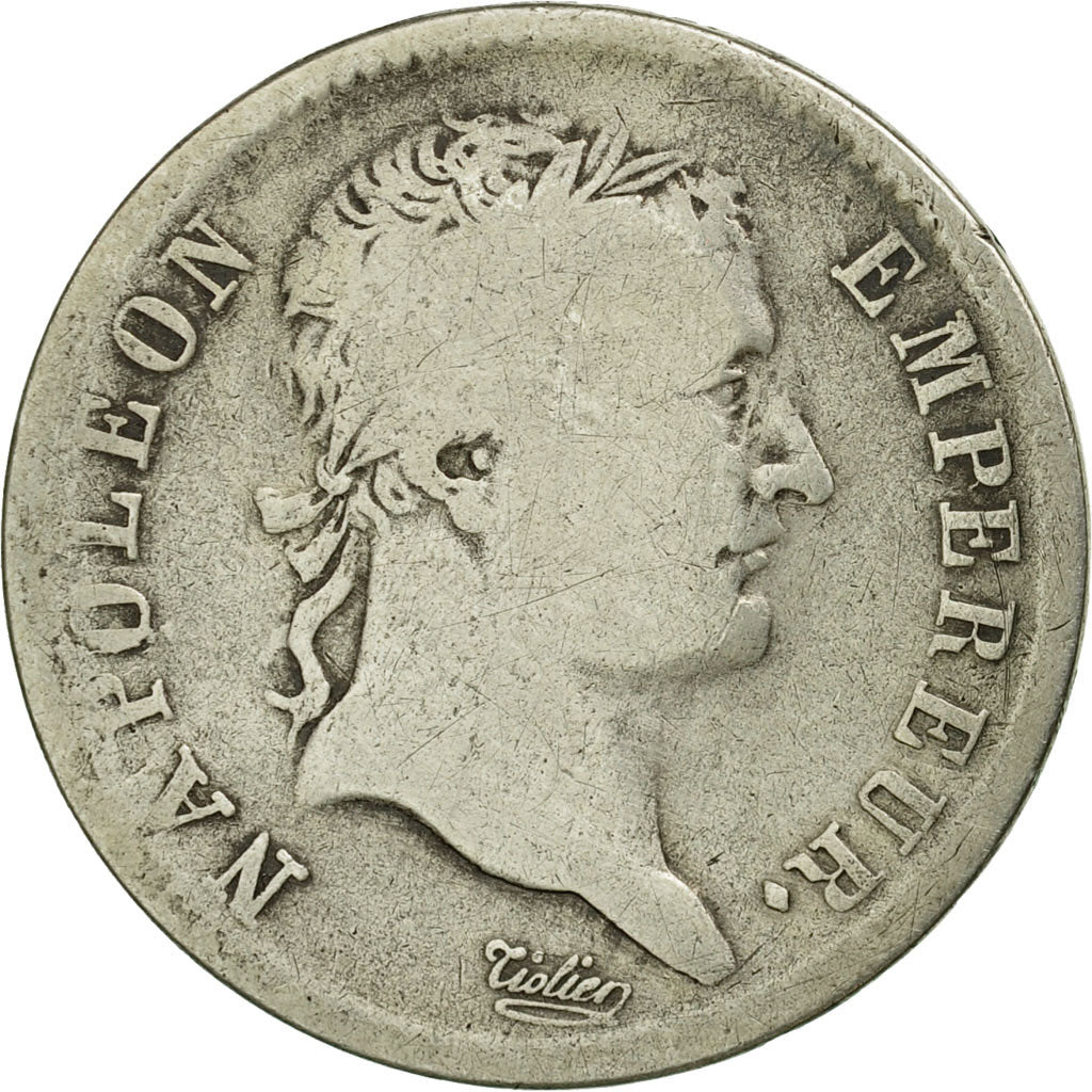 Monnaie, France, Napoléon I, Franc, 1808, Paris, B+, Argent, Gadoury:446