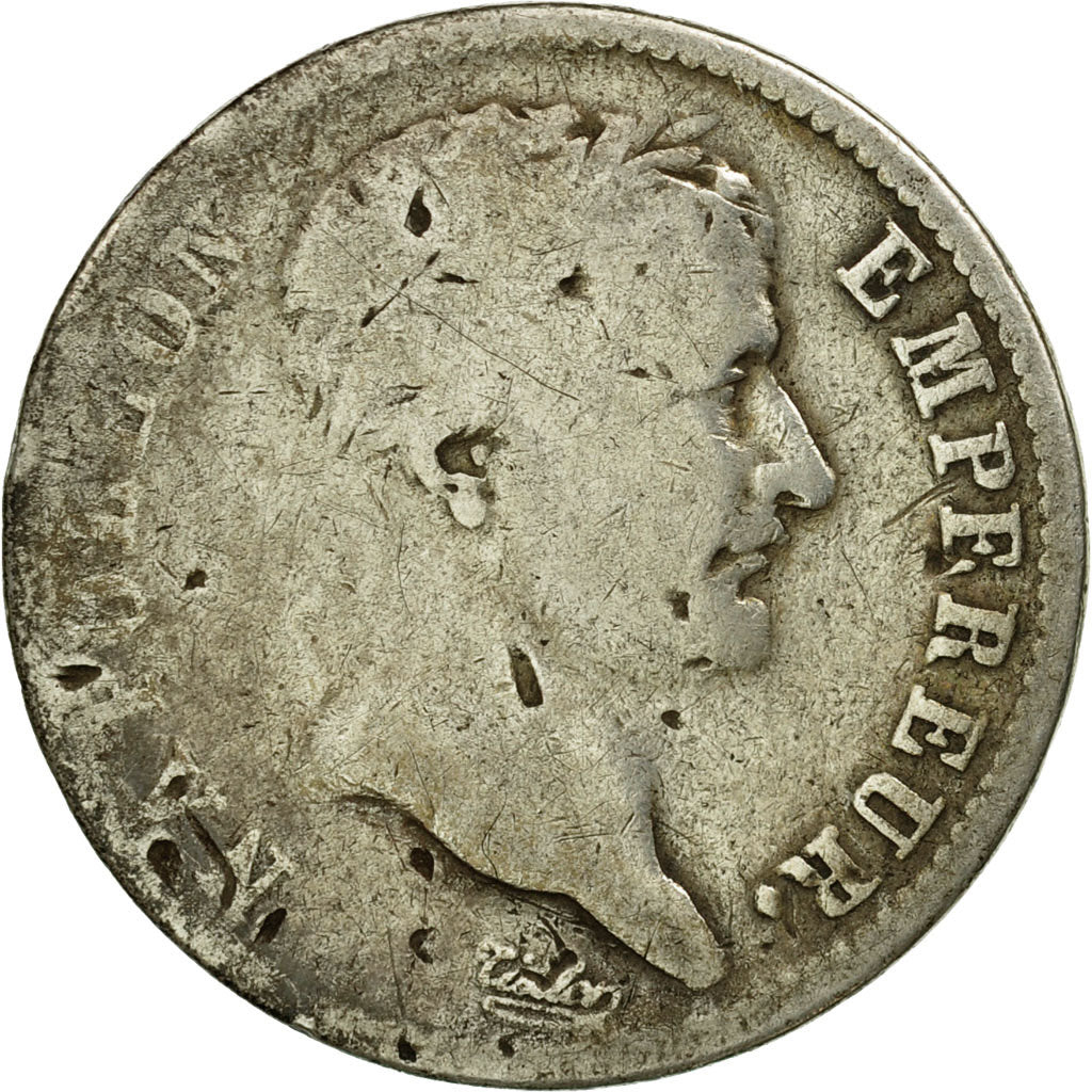 Coin, France, Napoléon I, Franc, 1808, Toulouse, VG(8-10), Silver, KM:682.9