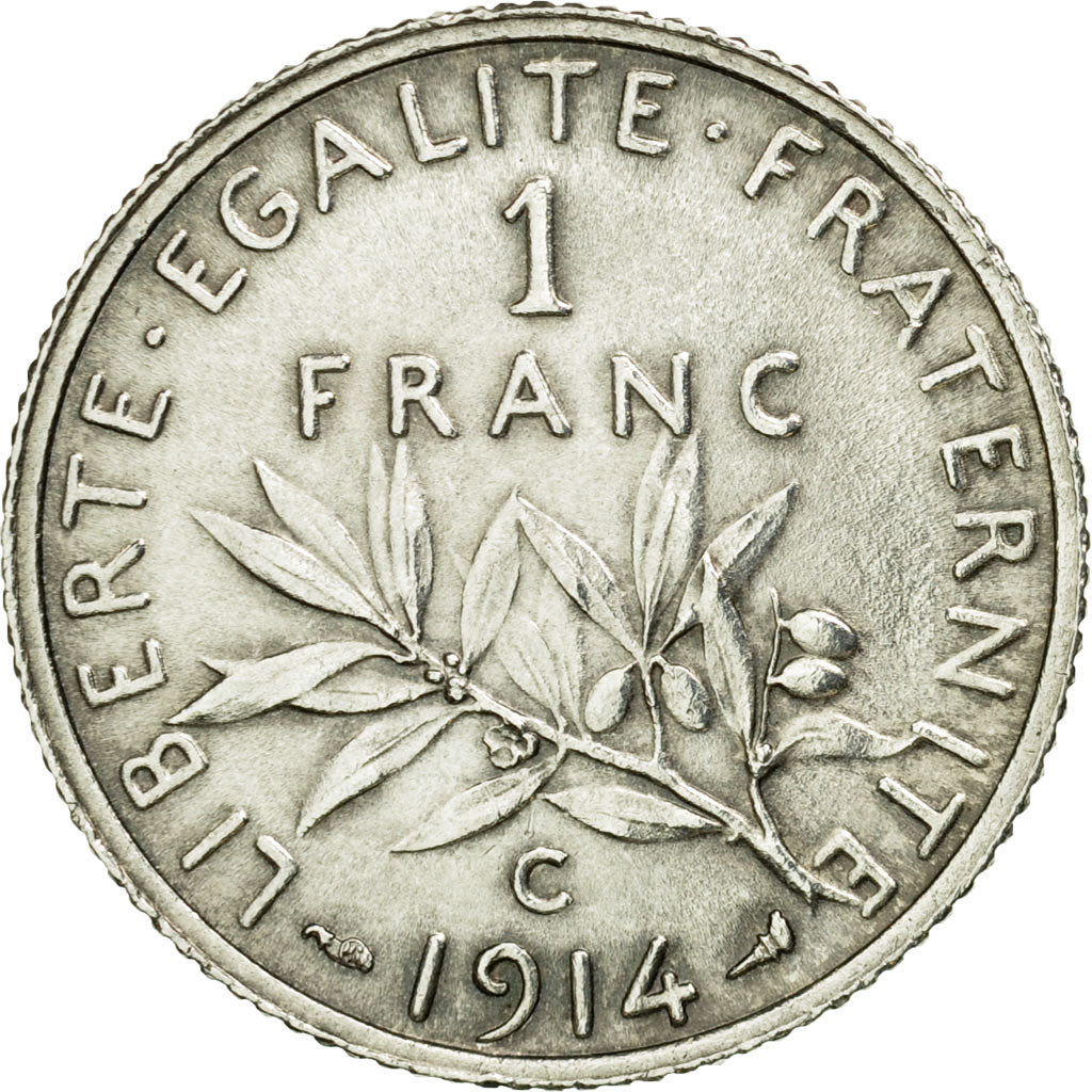 Monnaie, France, Semeuse, Franc, 1914, Castelsarrasin, SUP, Argent, Gadoury:467