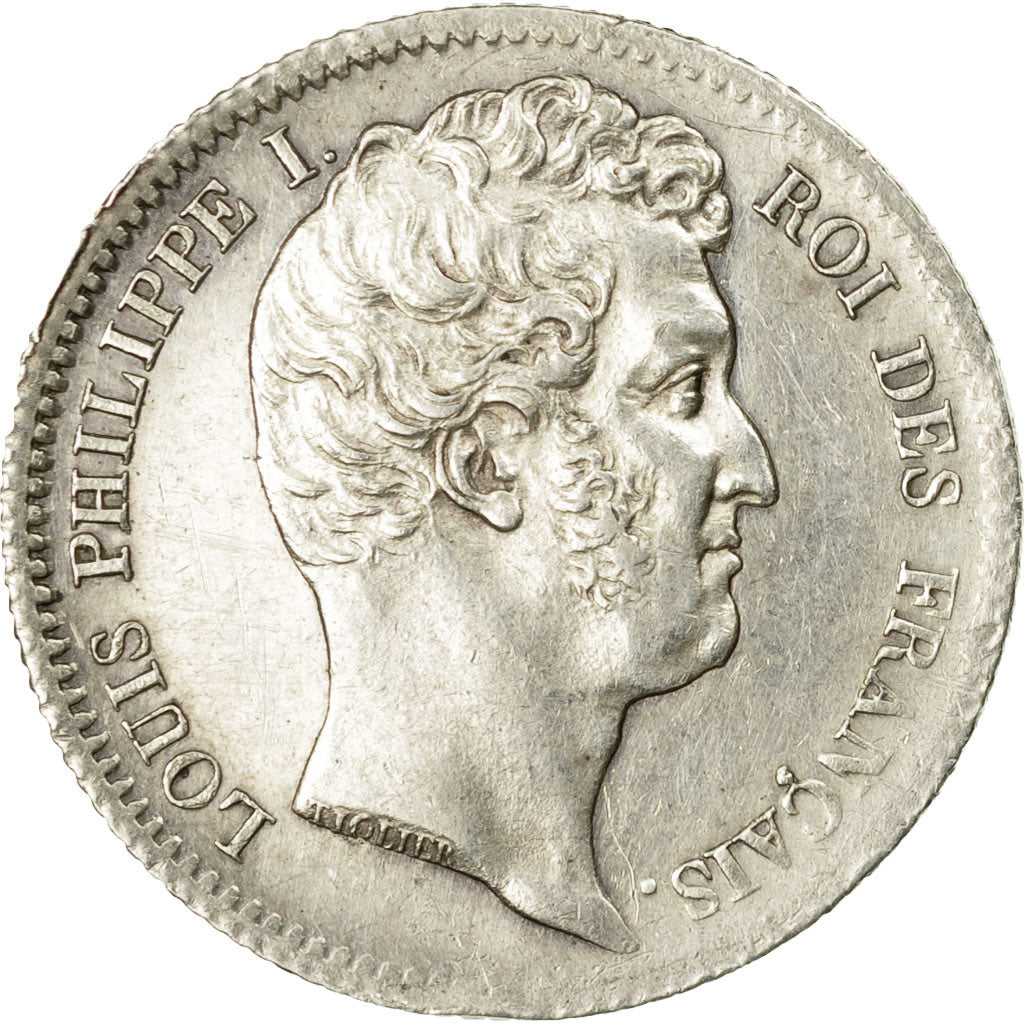 Coin, France, Louis-Philippe, Franc, 1831, Paris, AU(55-58), Silver, KM:742.1