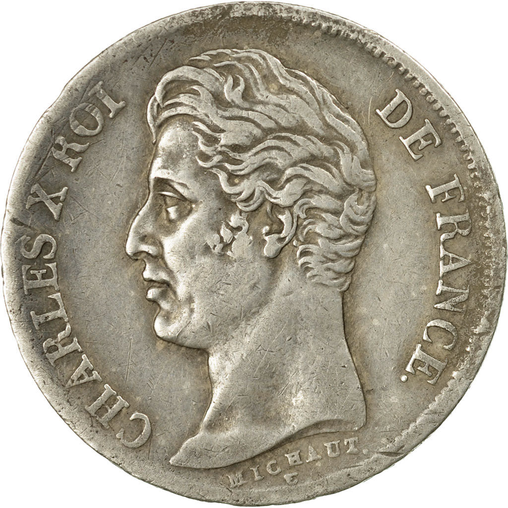 Coin, France, Charles X, Franc, 1829, Lyons, EF(40-45), Silver, KM:724.4