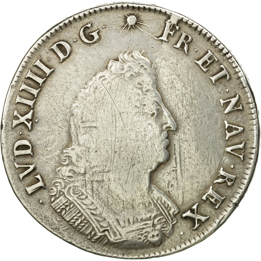 Coin, France, Louis XIV, Écu de Flandre aux palmes, Ecu, 1693, Lille