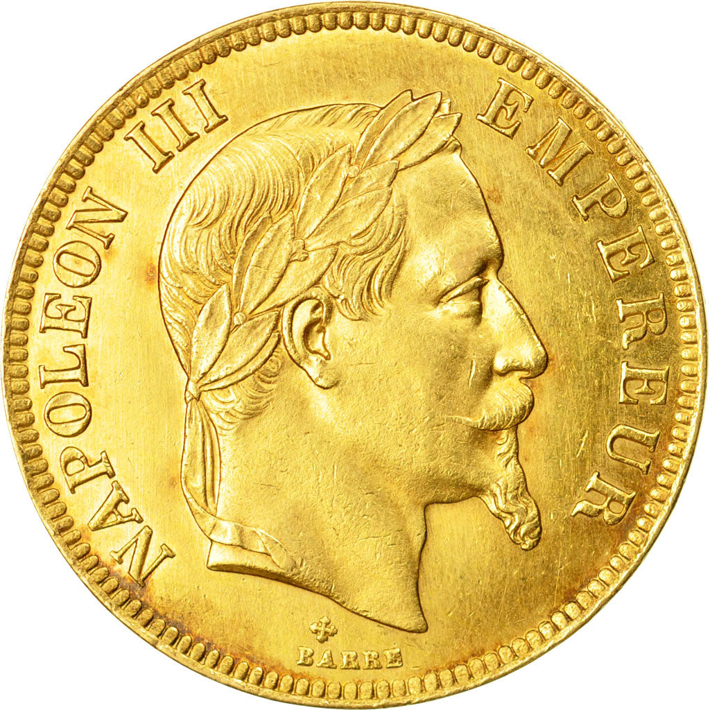 Monnaie, France, Napoléon III, 100 Francs, 1869, Strasbourg, TTB