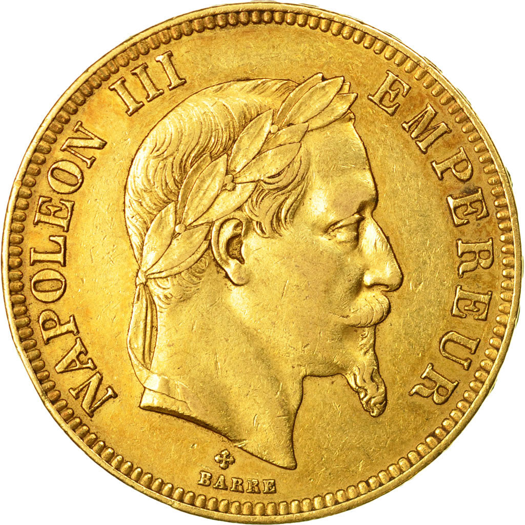 Coin, France, Napoleon III, 100 Francs, 1862, Strasbourg, Gold