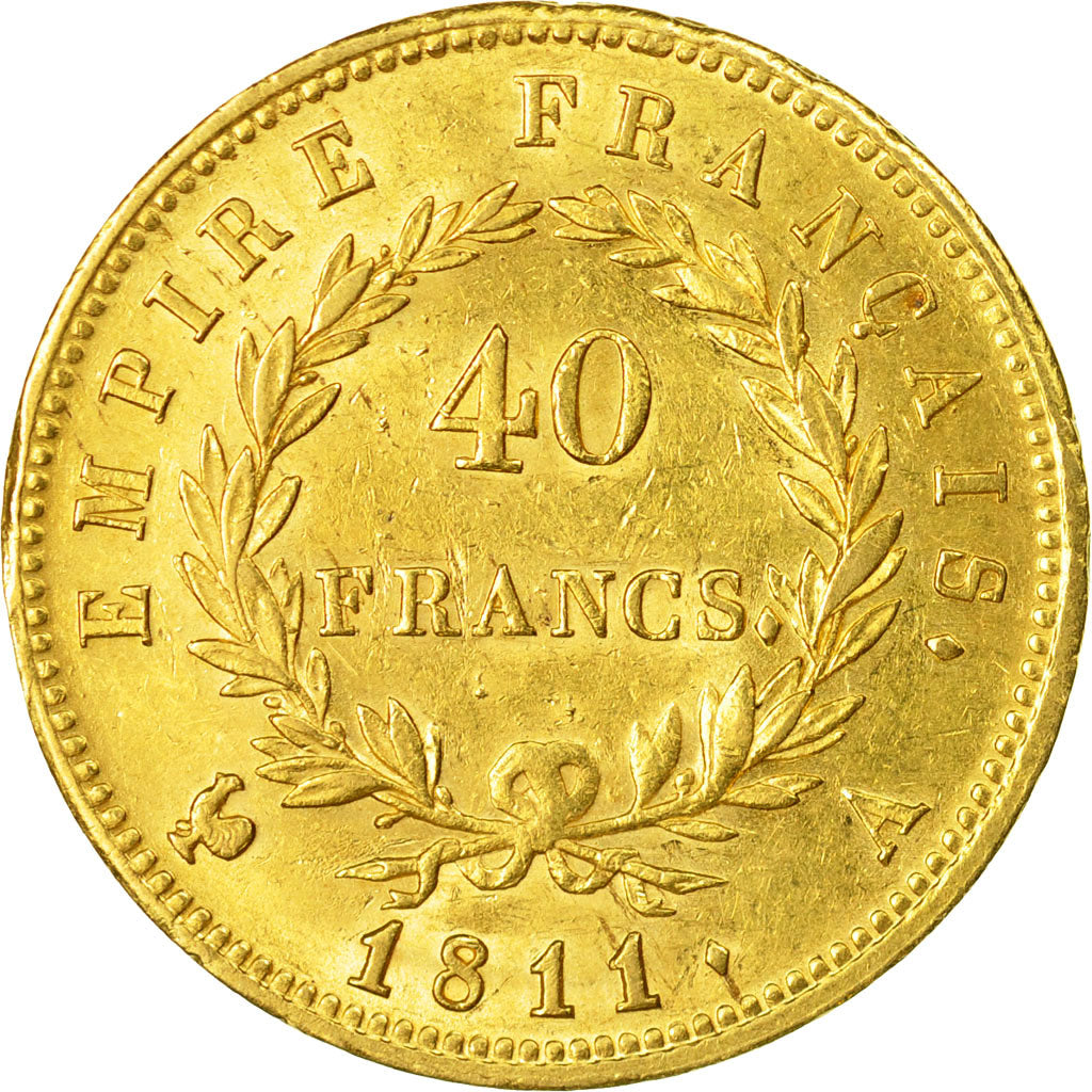 Monnaie, France, Napoléon I, 40 Francs, 1811, Paris, SUP, Or, Gadoury:1084