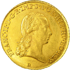 Munten, NEDERLANDS OOSTENRIJK, Franz II, Souverain d'or, 1796, Kremnitz, PR+