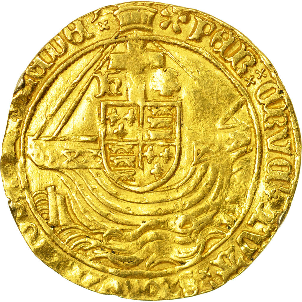 Monnaie, Grande-Bretagne, Henri VII (1485-1509), Gold Angel, 1495-1498, Londres