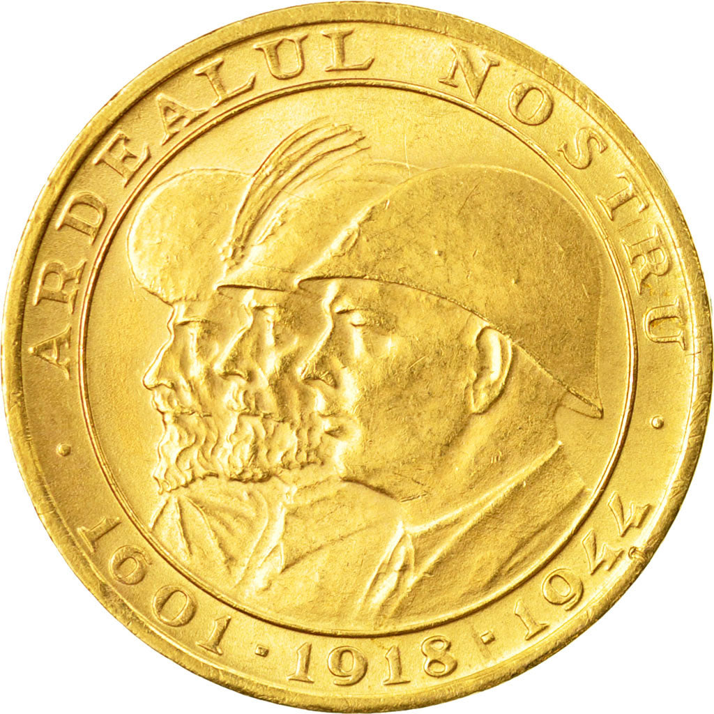 Coin, Romania, Mihai I, 20 Lei, 1944, MS(64), Gold, KM:M13