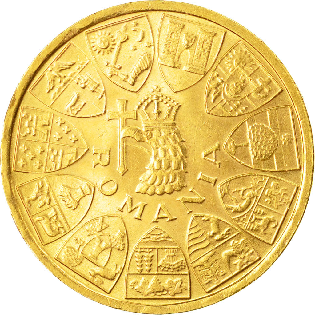 Coin, Romania, Mihai I, 20 Lei, 1944, MS(64), Gold, KM:M13
