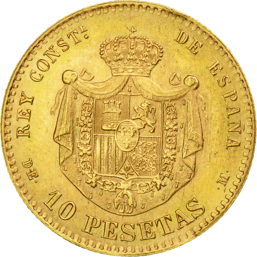 Moneda, España, Alfonso XII, 10 Pesetas, 1962, Madrid, SC, Oro, KM:677