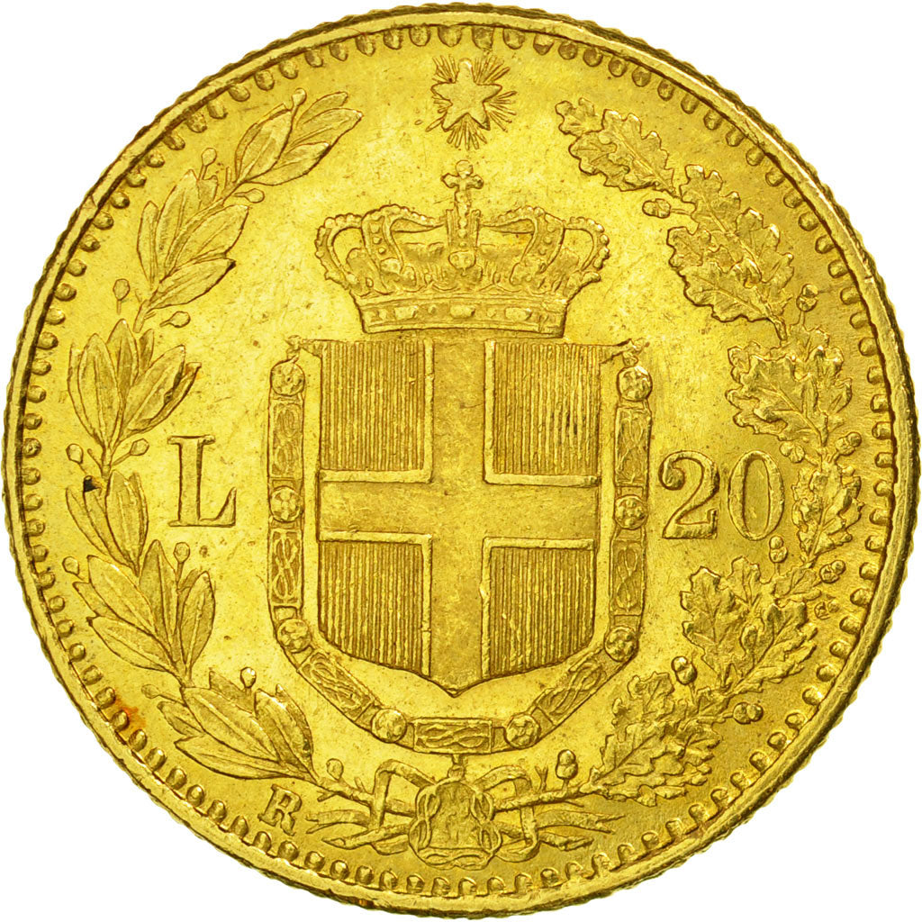 Monnaie, Italie, Umberto I, 20 Lire, 1884, Rome, SUP, Or, KM:21