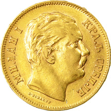 Moneda, Serbia, Milan I, 20 Dinara, 1882, MBC, Oro, KM:17.1