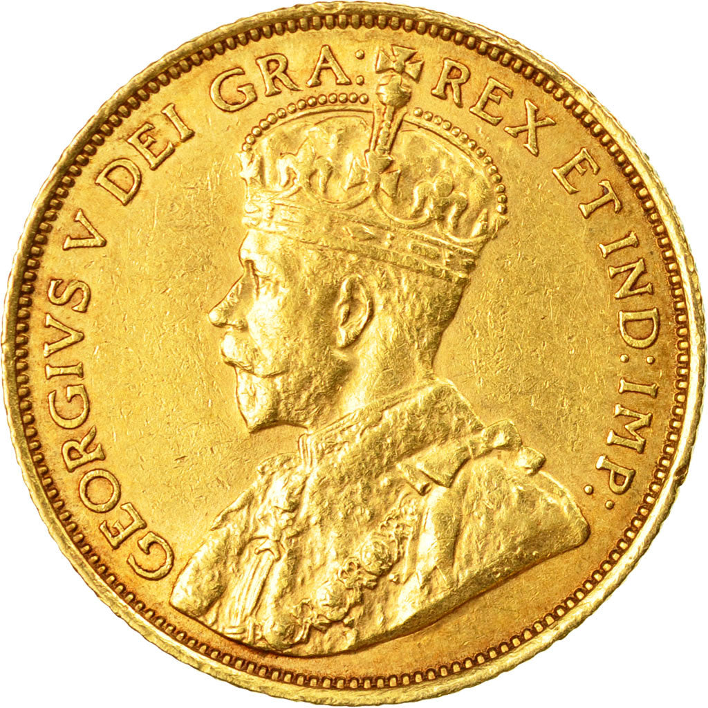 Moneta, Canada, George V, 5 Dollars, 1912, Royal Canadian Mint, Ottawa, BB+