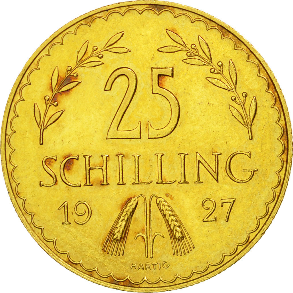 Coin, Austria, 25 Schilling, 1927, AU(55-58), Gold, KM:2841