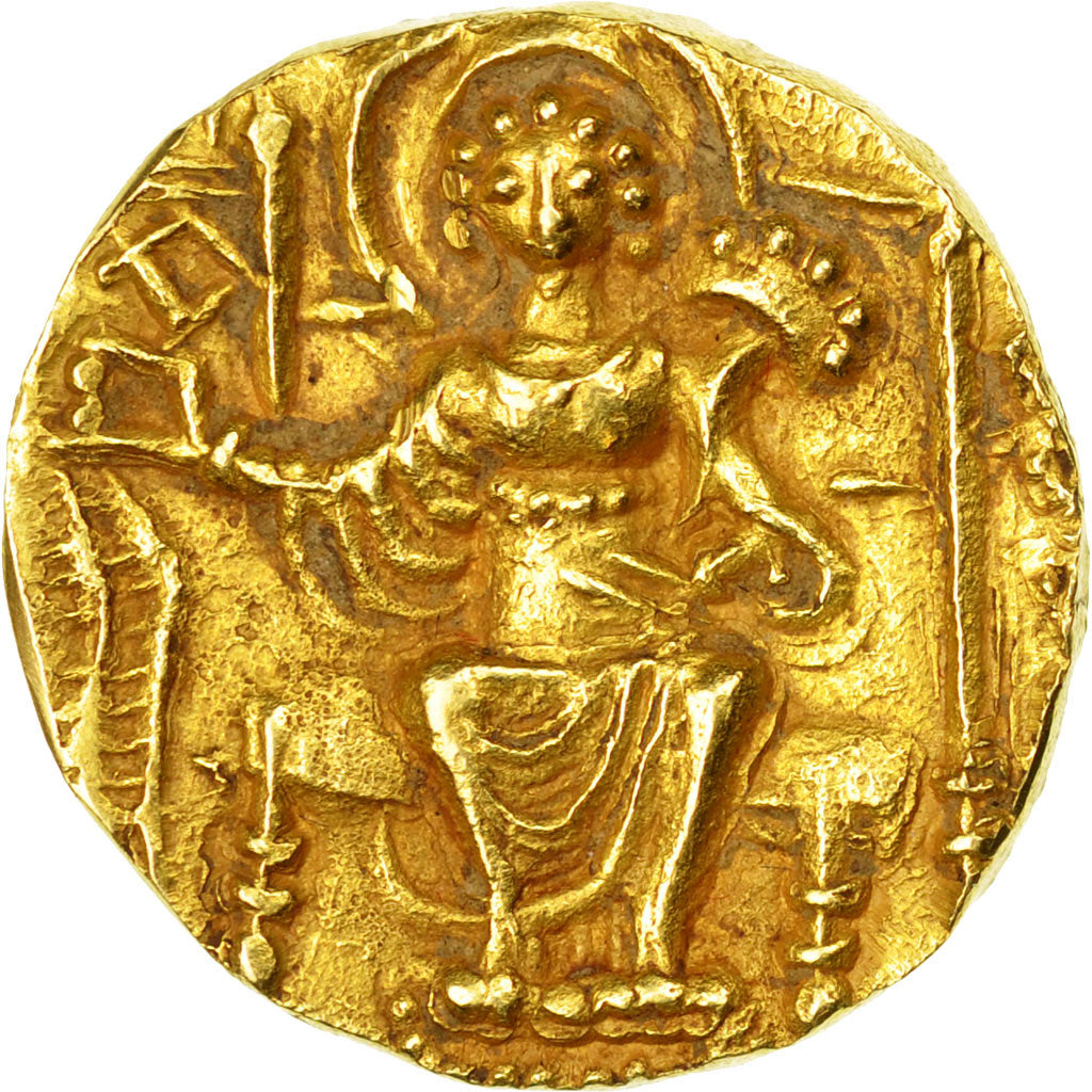 Coin, Kushan Empire, Vasu Deva II, Dinar, 290-310, AU(50-53), Gold