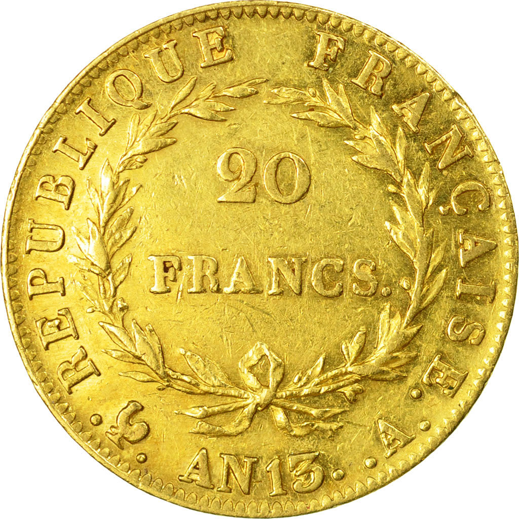Coin, France, Napoléon I, 20 Francs, AN 13, Paris, EF(40-45), Gold, KM:663.1