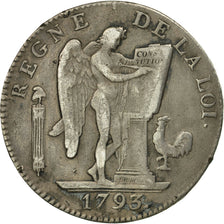 Monnaie, France, Louis XVI, Écu de 6 livres françoise, 6 Livres, 1793, Paris