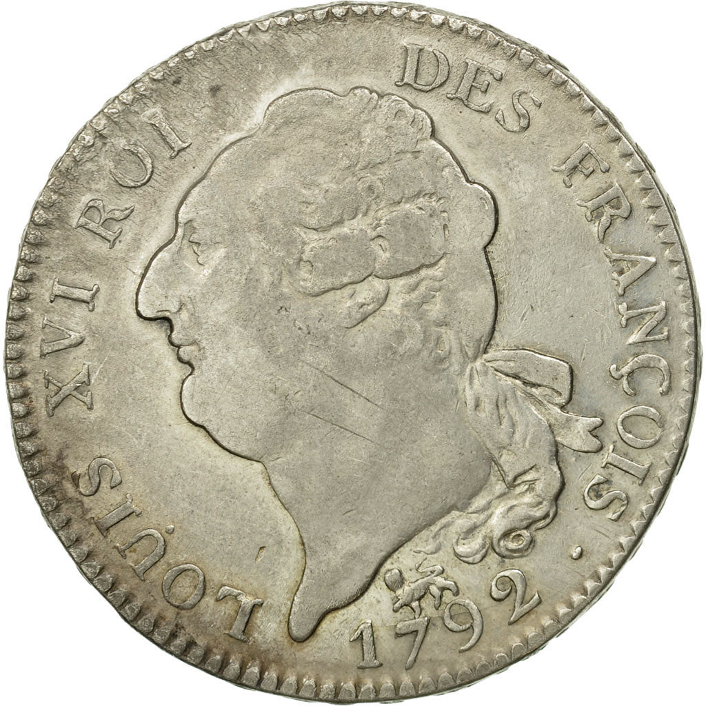 Monnaie, France, Louis XVI, Écu de 6 livres françois, ECU, 6 Livres, 1792